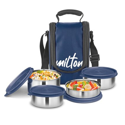 Milton Tasty Lunch 4 Steel Softline Lunch Box